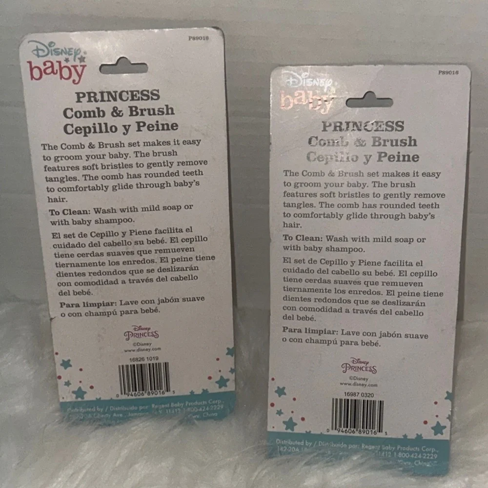 Disney Princess Baby Soft Brush w/ Comb Set Cinderella/Aurora